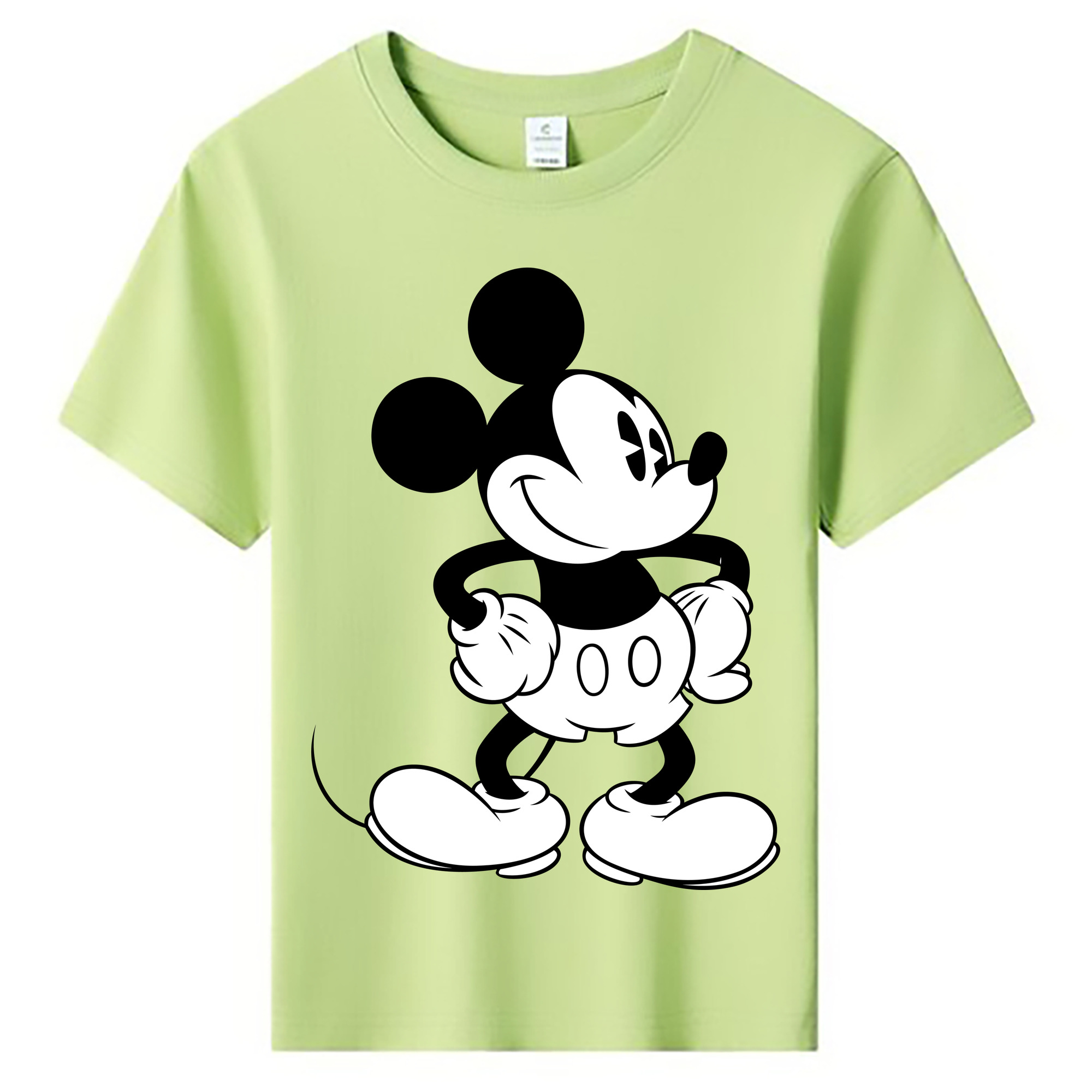 ミッキーマウス Mickey Mouse 綿100％キッズTシャツ（フロントプリント）